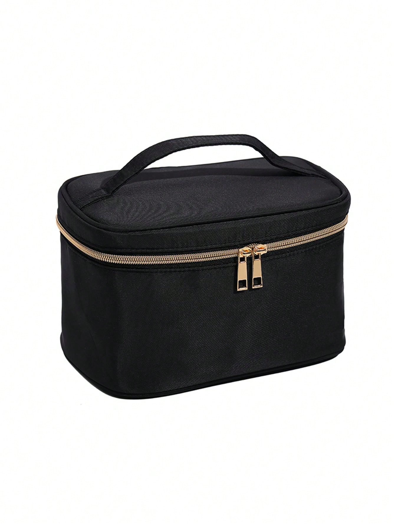 1 pieza Bolsa de cosméticos de gran capacidad, bolsa de almacenamiento de viaje multifunción, bolsa de lavado portátil impermeable con asa, bolsa de cosméticos