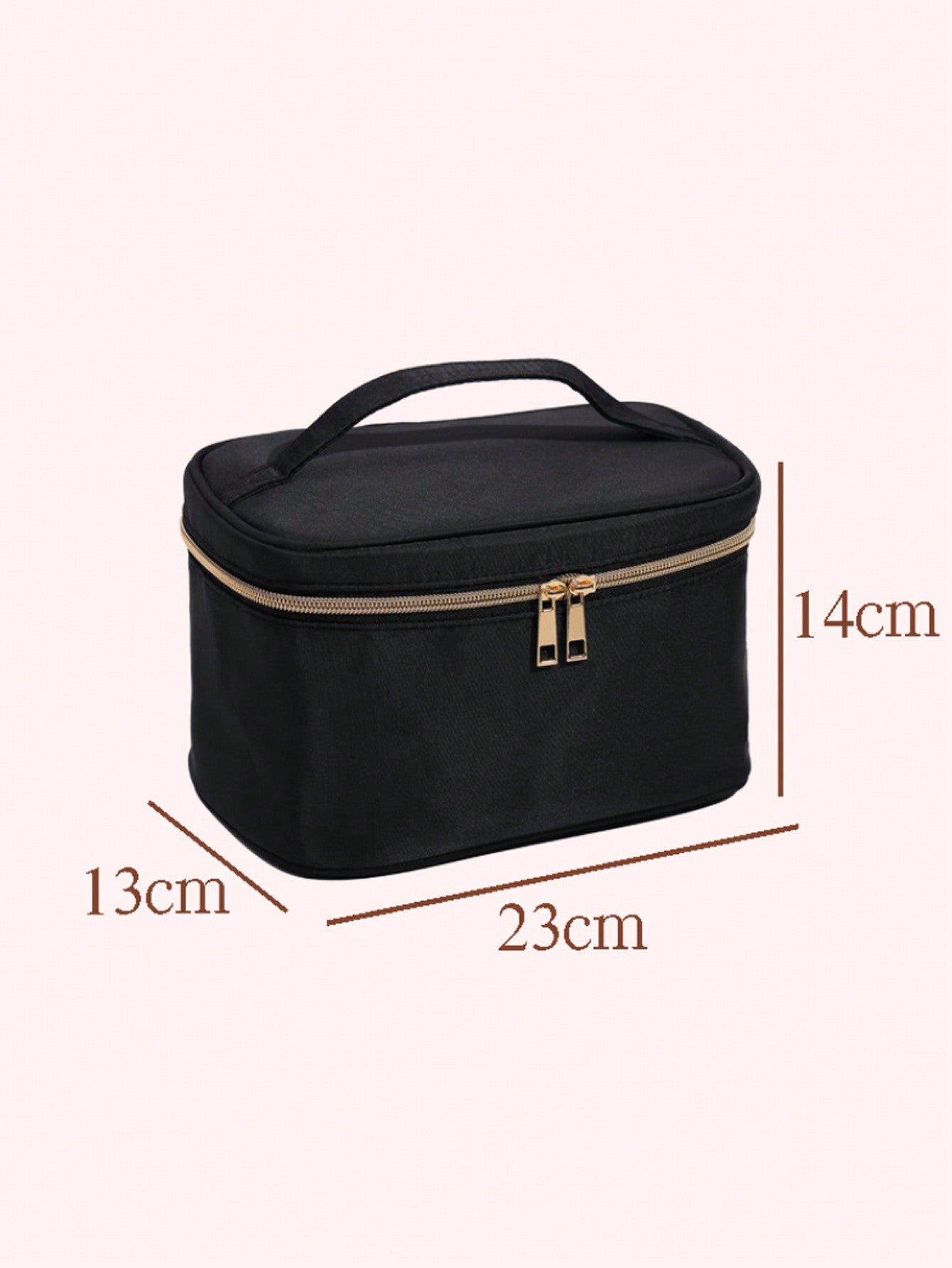 1 pieza Bolsa de cosméticos de gran capacidad, bolsa de almacenamiento de viaje multifunción, bolsa de lavado portátil impermeable con asa, bolsa de cosméticos