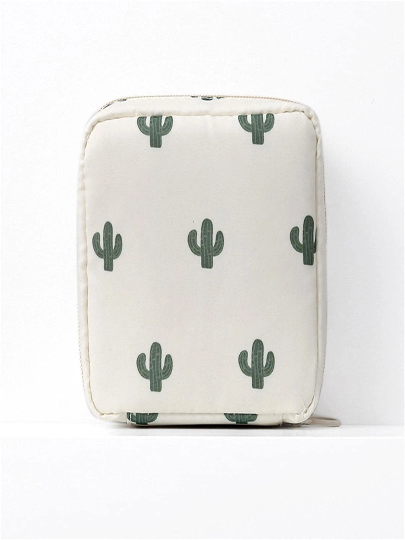 1 pieza Bolsa portátil de almacenamiento de toallas sanitarias para viaje, bolsa de maquillaje, bolsa de cosméticos, organizador de vacaciones, organizador de maquillaje de gran capacidad, estuche de maquillaje, para lápiz labial, pincel