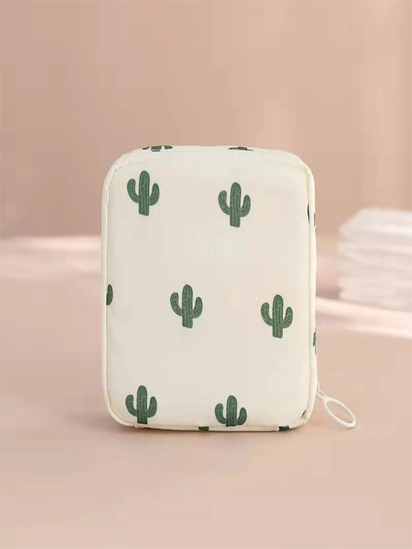 1 pieza Bolsa portátil de almacenamiento de toallas sanitarias para viaje, bolsa de maquillaje, bolsa de cosméticos, organizador de vacaciones, organizador de maquillaje de gran capacidad, estuche de maquillaje, para lápiz labial, pincel
