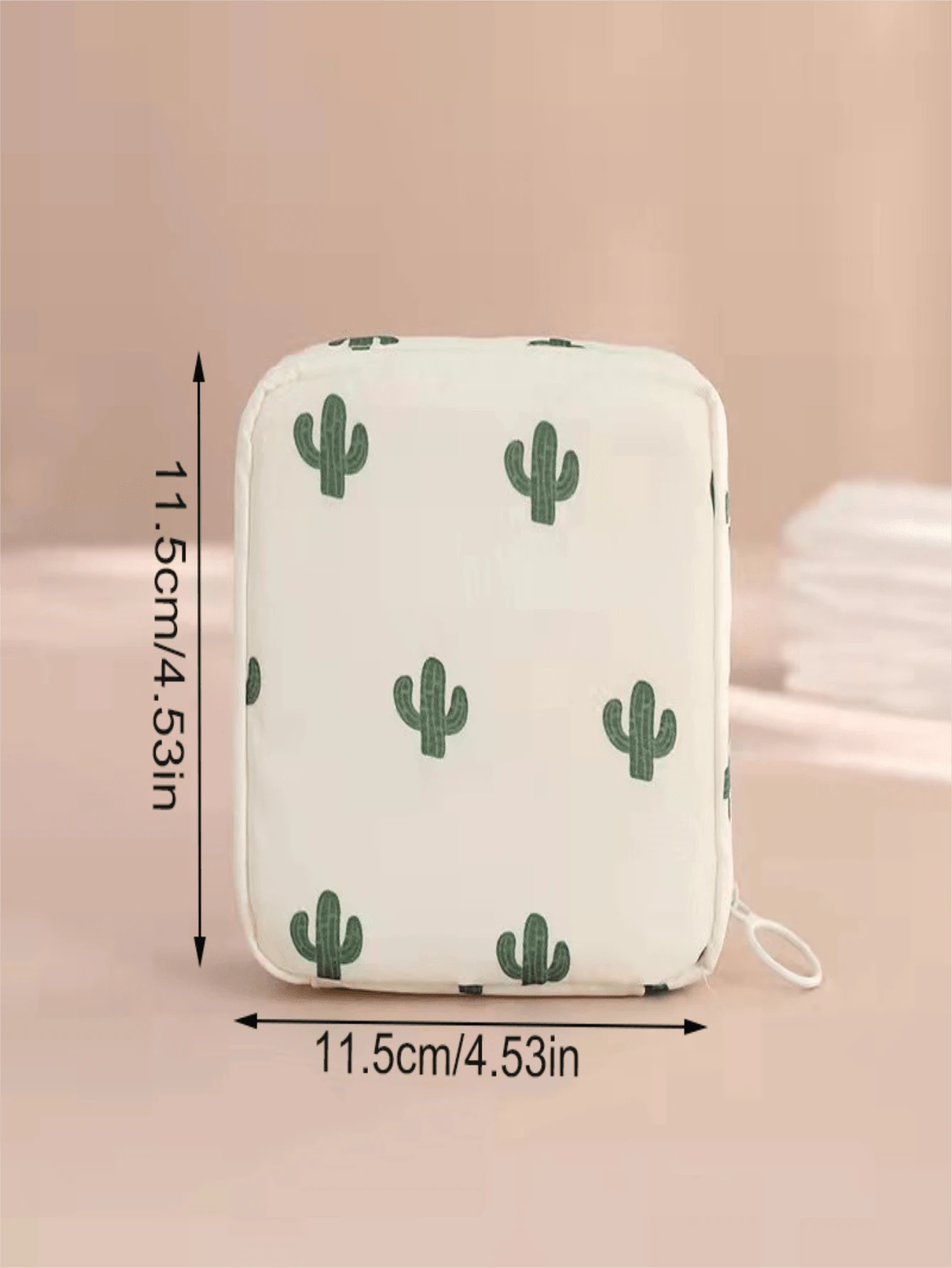 1 pieza Bolsa portátil de almacenamiento de toallas sanitarias para viaje, bolsa de maquillaje, bolsa de cosméticos, organizador de vacaciones, organizador de maquillaje de gran capacidad, estuche de maquillaje, para lápiz labial, pincel