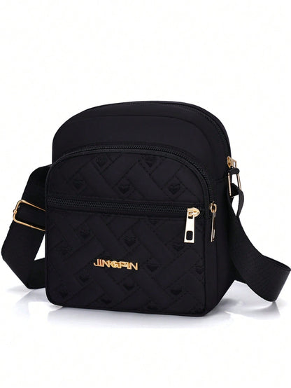 1 pieza Bolso bandolera de mujer de tela Oxford de moda, casual y versátil - Monedero