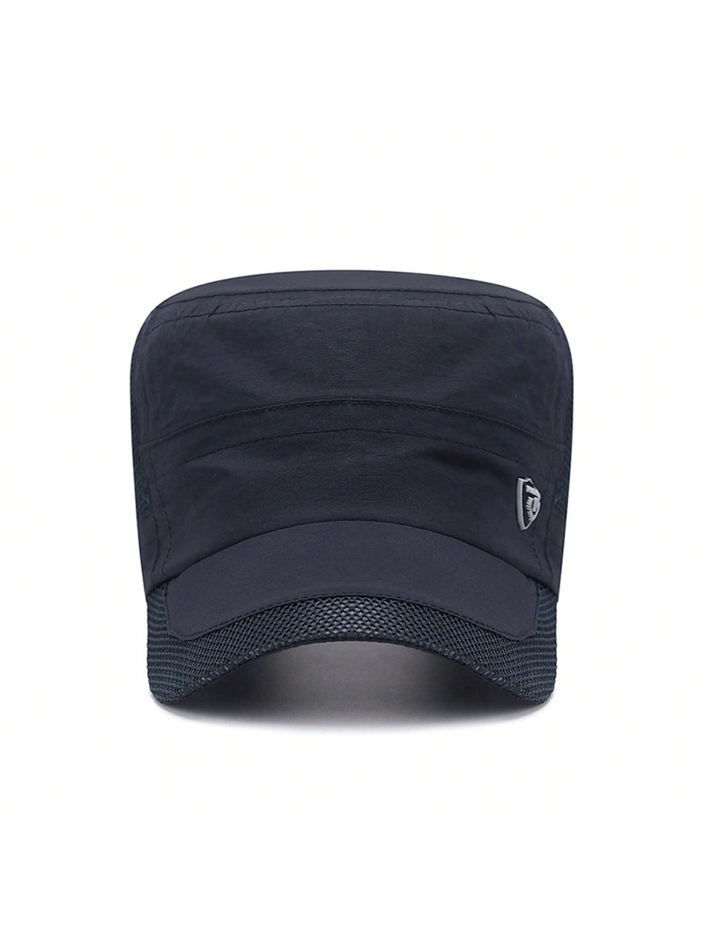 1 pieza Gorra tipo snapback de poliéster con malla y estampado de letras, sombrero de protección solar transpirable y de secado rápido para el verano, Halloween