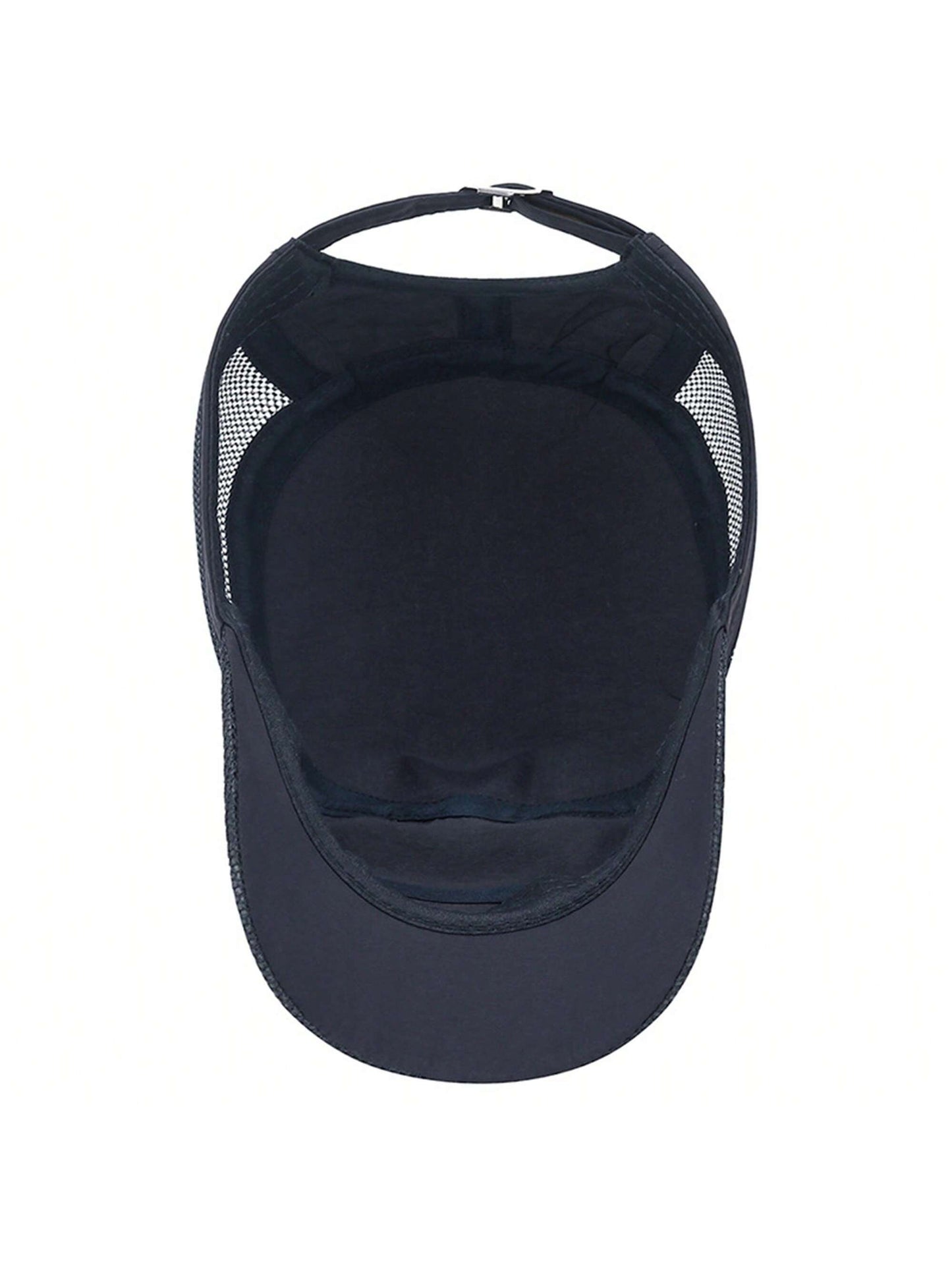 1 pieza Gorra tipo snapback de poliéster con malla y estampado de letras, sombrero de protección solar transpirable y de secado rápido para el verano, Halloween