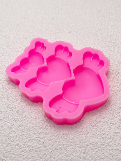 1 pieza Molde de silicona con alas en forma de corazón apto para hacer manualidades de arcilla, resina, yeso, ETC.