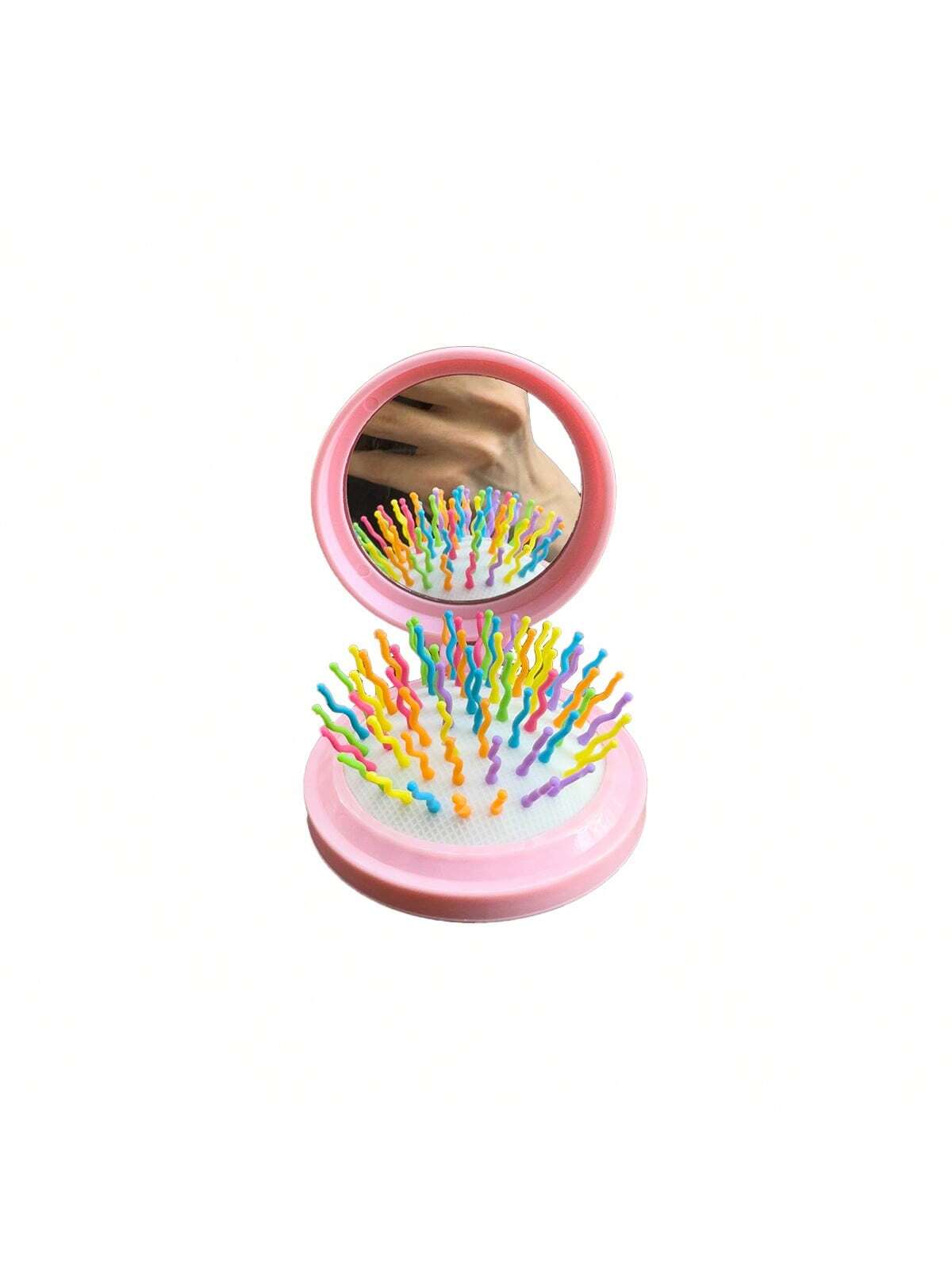 1 pieza Pincel de maquillaje plegable y de doble uso lindo, Compacto de cojín de aire de maquillaje portátil mini con estuche recargable, herramienta de maquillaje esencial para mujeres y niñas