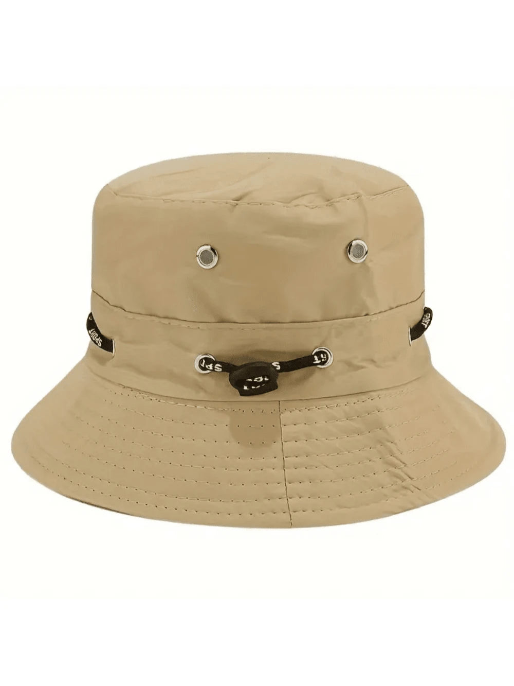 1 pieza Sombrero de pesca con cordón para hombre/mujer, sombrero de cubo para senderismo al aire libre