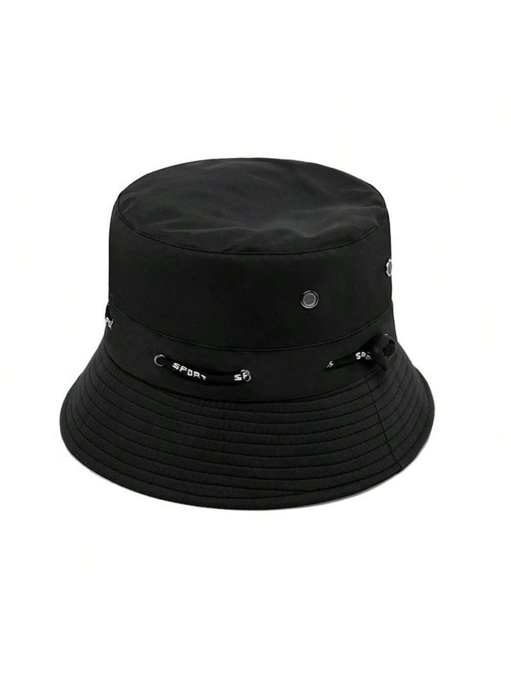 1 pieza Sombrero de pesca con cordón para hombre/mujer, sombrero de cubo para senderismo al aire libre