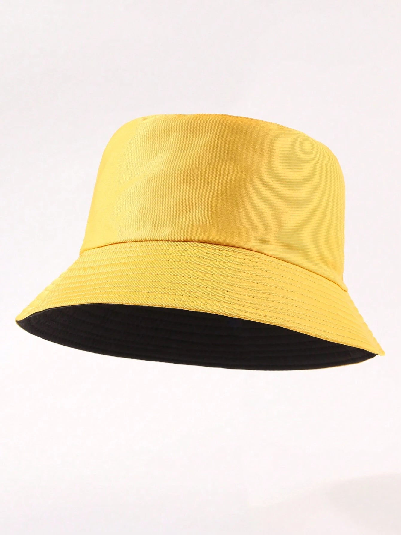 1 pieza de sombrero de sol unicolor informal, adecuado para uso diario, paseos en la calle, fiestas y actividades al aire libre. Sombrero de cubo juvenil unisex reversible, sombreador y protector solar.