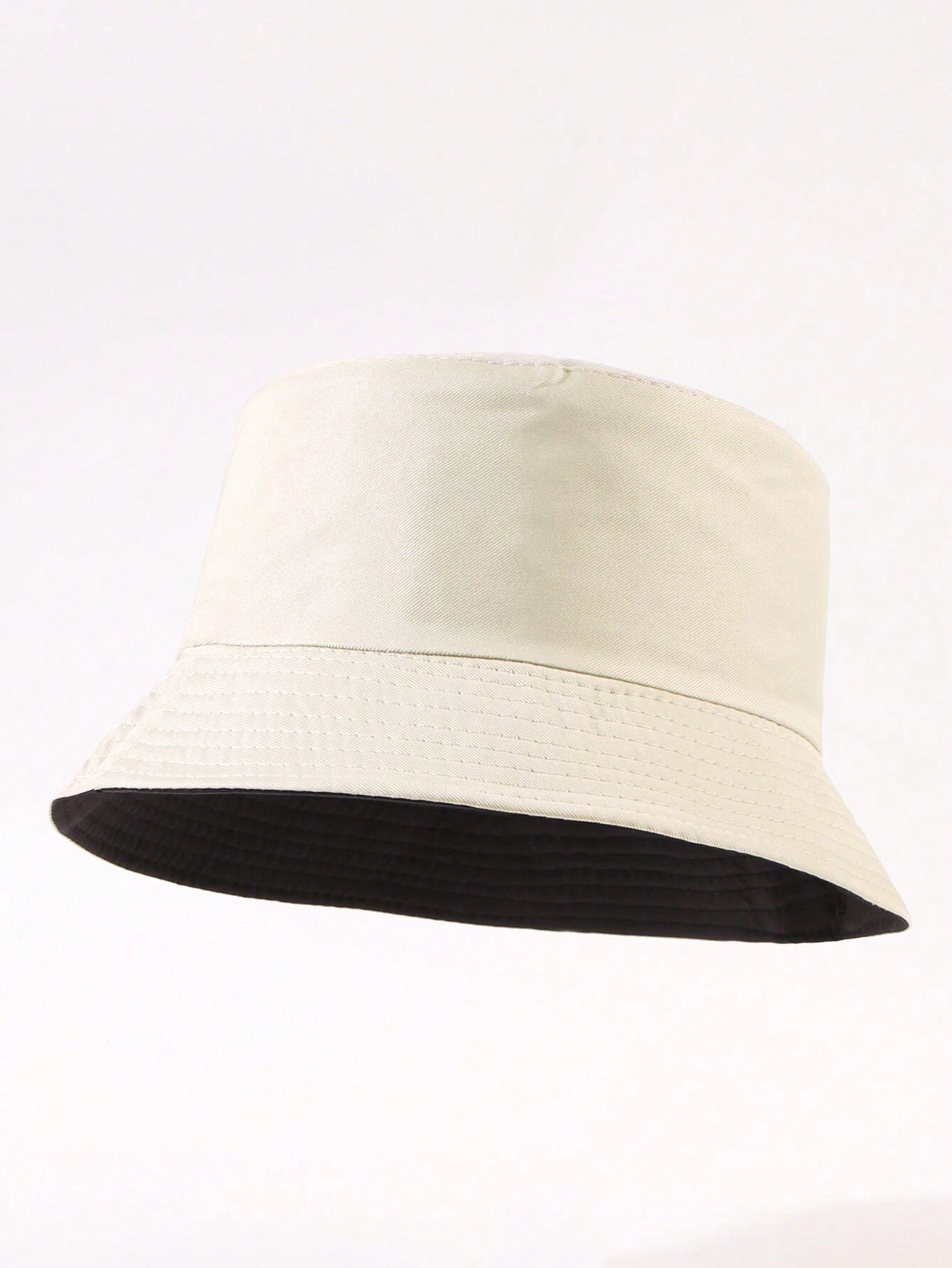 1 pieza de sombrero de sol unicolor informal, adecuado para uso diario, paseos en la calle, fiestas y actividades al aire libre. Sombrero de cubo juvenil unisex reversible, sombreador y protector solar.