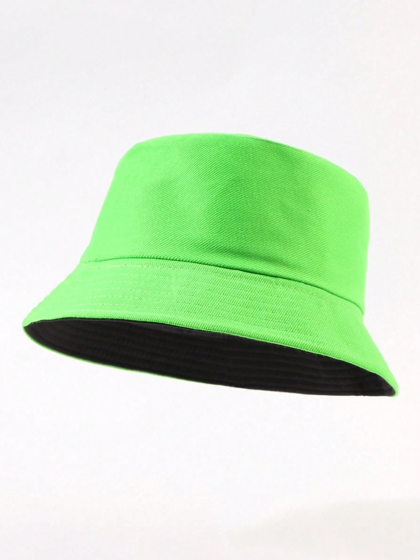 1 pieza de sombrero de sol unicolor informal, adecuado para uso diario, paseos en la calle, fiestas y actividades al aire libre. Sombrero de cubo juvenil unisex reversible, sombreador y protector solar.
