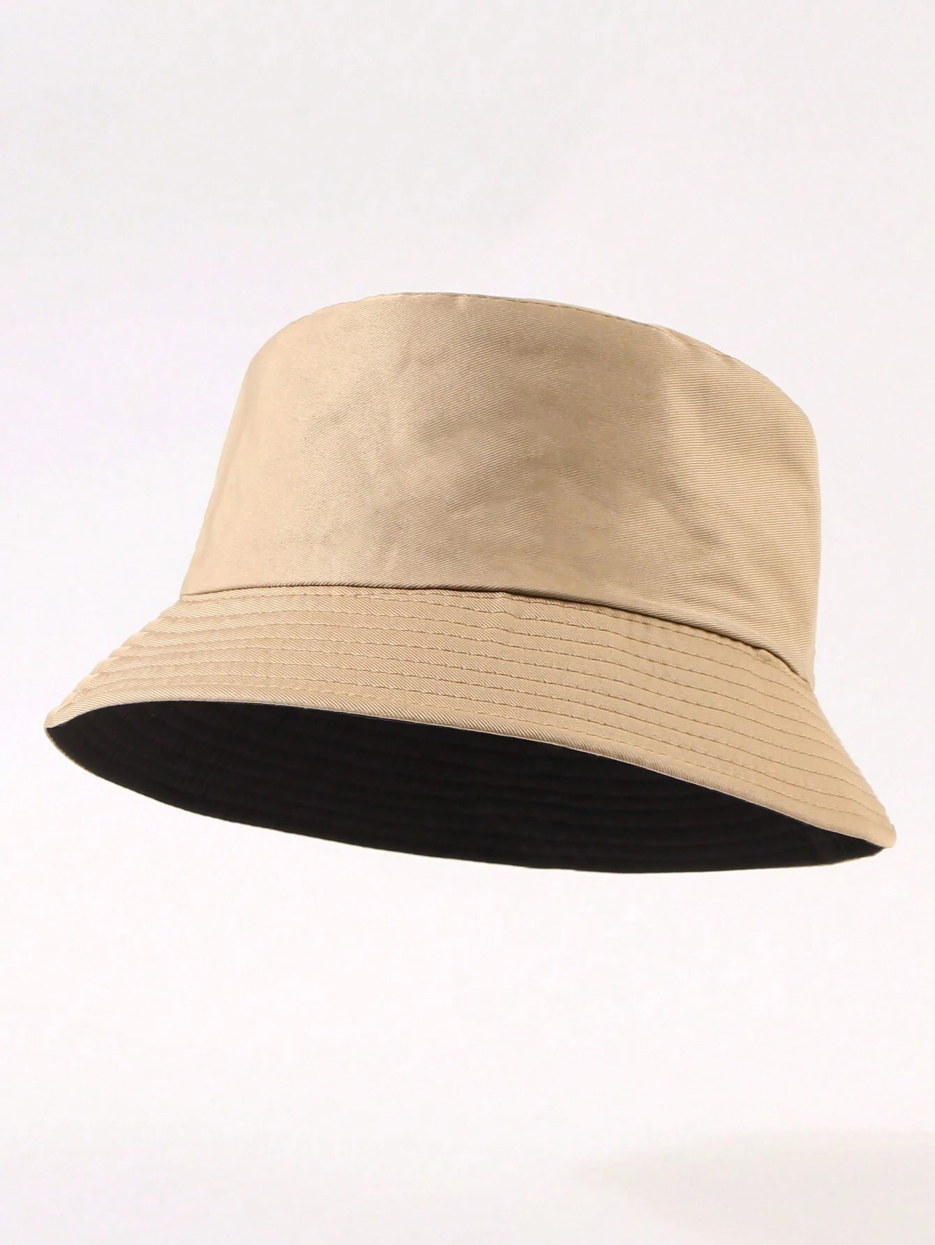 1 pieza de sombrero de sol unicolor informal, adecuado para uso diario, paseos en la calle, fiestas y actividades al aire libre. Sombrero de cubo juvenil unisex reversible, sombreador y protector solar.