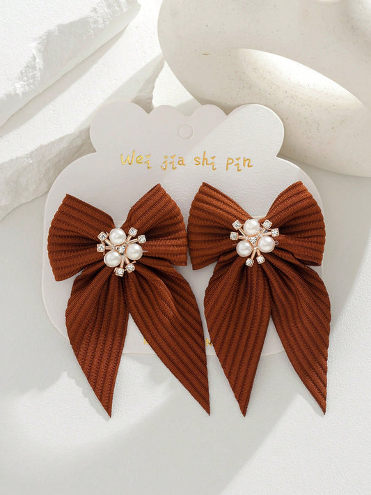 2 Piezas/set Pinzas De Pelo De Lazo Para Niños