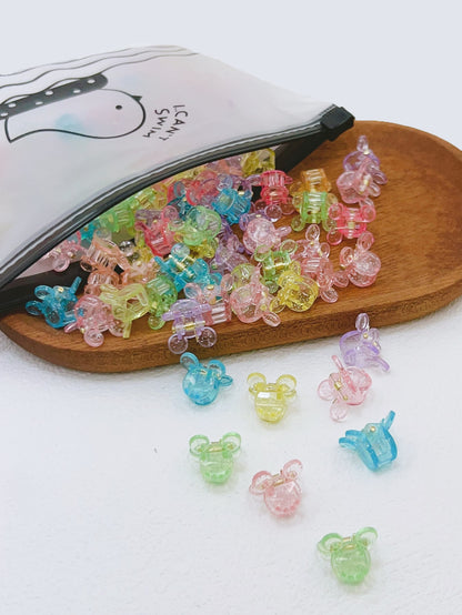 50 piezas Pinzas de cabello dulce simple