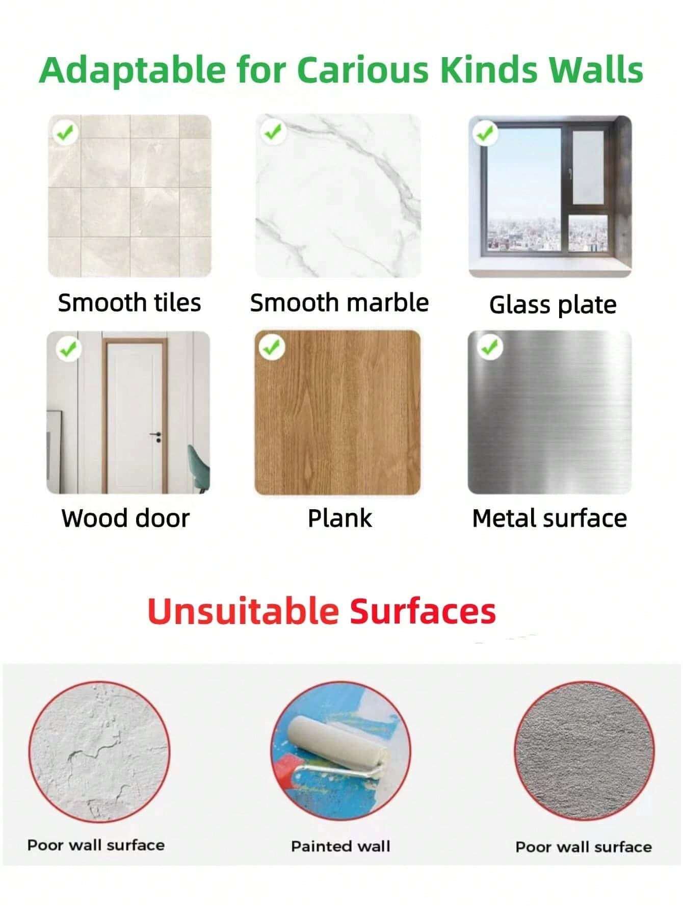 5 piezas Ganchos para soporte de afeitadora sin perforación, colgadores de pared adhesivos resistentes para llaves, enchufes, joyas, toallas, ducha, organizador de afeitadora perfecto