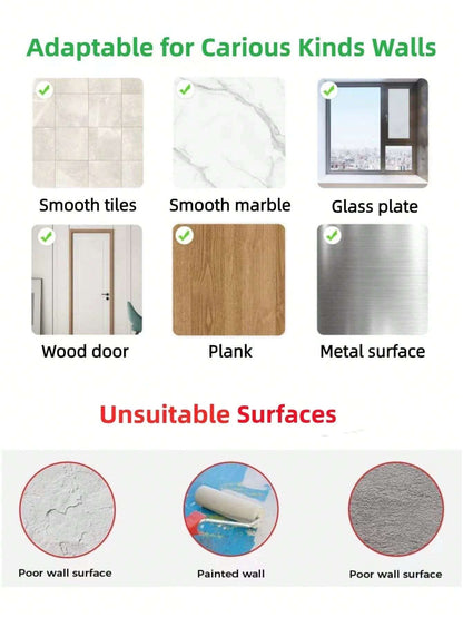 5 piezas Ganchos para soporte de afeitadora sin perforación, colgadores de pared adhesivos resistentes para llaves, enchufes, joyas, toallas, ducha, organizador de afeitadora perfecto