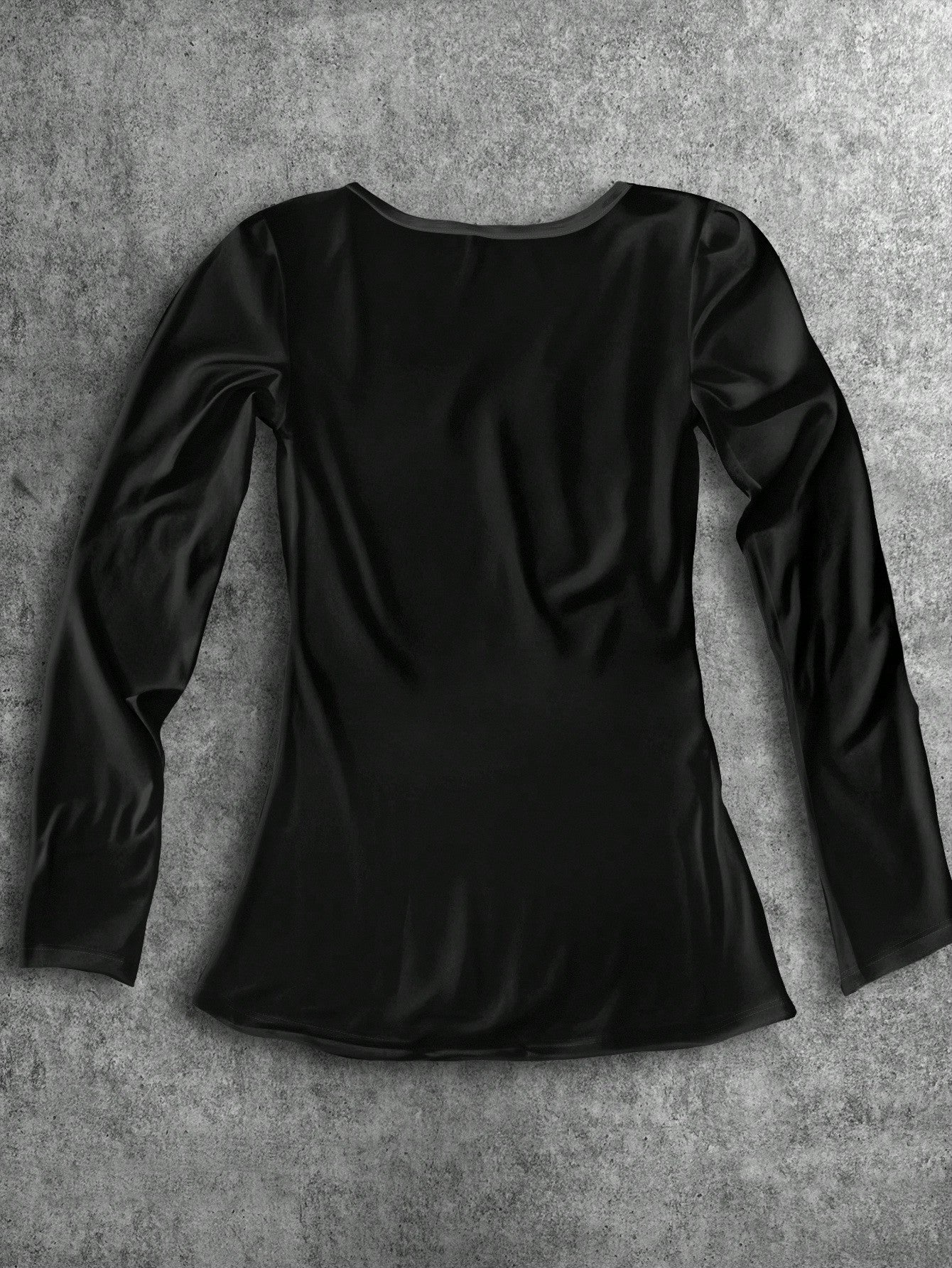 Attitoon Camiseta de manga larga con cuello en V casual y versátil con estampado de corazón y alas, adecuada para el aeropuerto en otoño/invierno