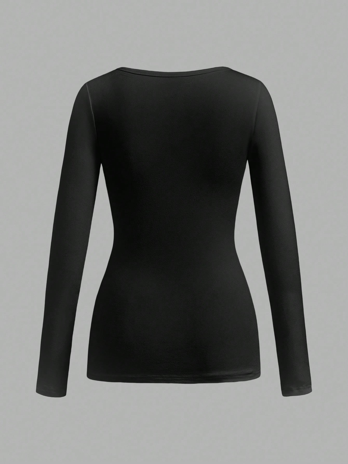 Attitoon Camiseta de manga larga con cuello en V casual y versátil con estampado de corazón y alas, adecuada para el aeropuerto en otoño/invierno