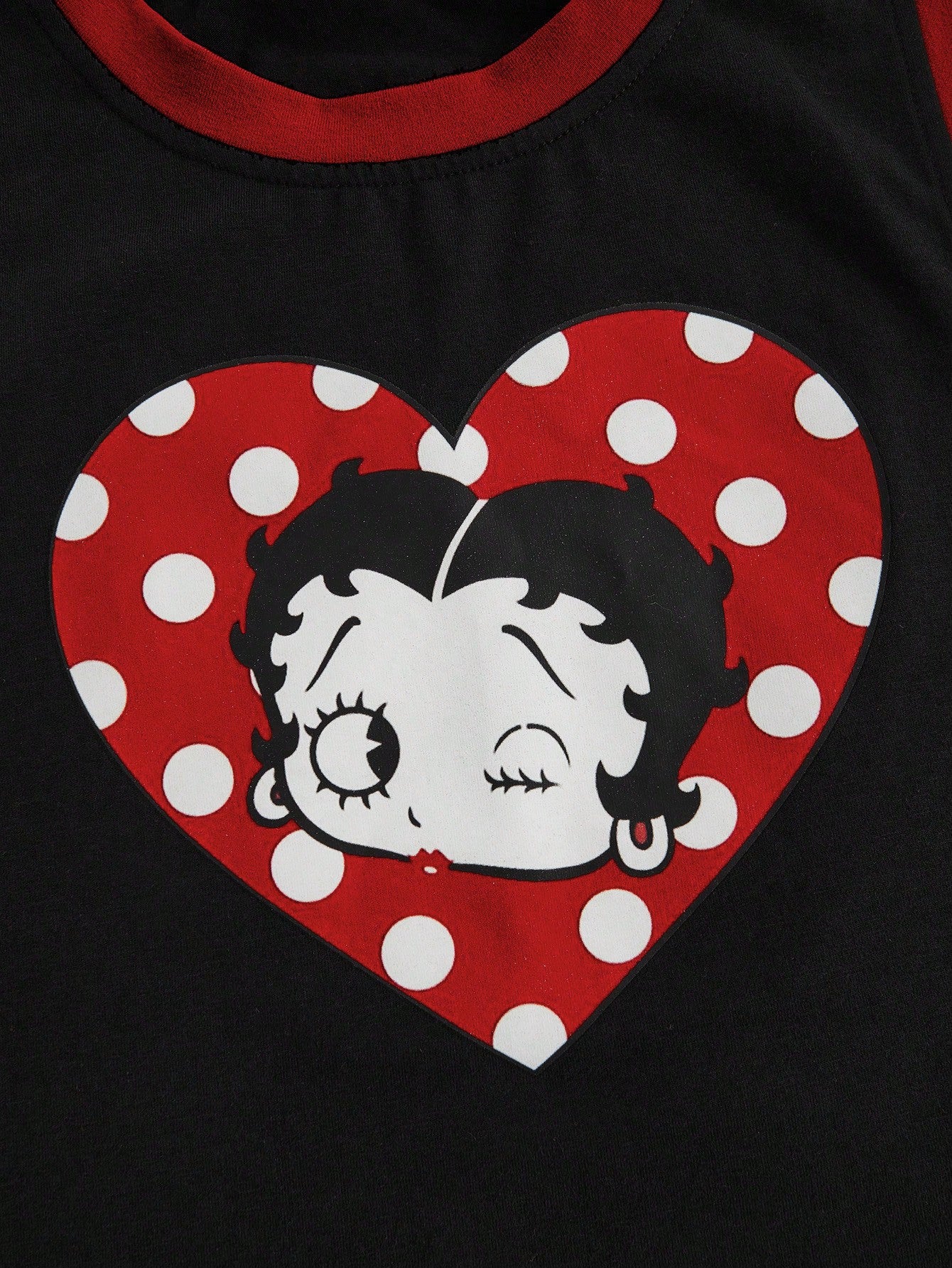 Betty Boop | ROMWE Top de tirantes informal con estampado de dibujos animados y letras para mujeres, verano, escuela
