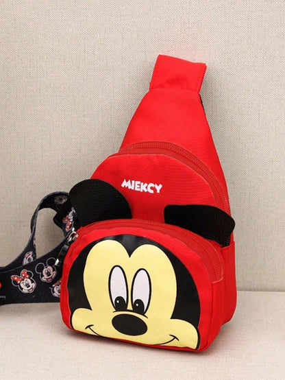 Bolso bandolera de mujer con diseño de lazo de Minnie Mouse | Regalo ideal con temática Disney para uso diario | Bolso bandolera pequeño y práctico que cabe teléfono, billetera, llaves | Accesorio esencial adecuado para