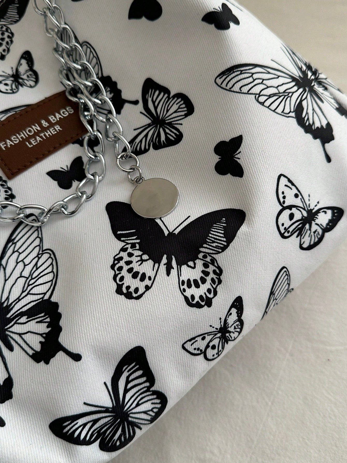 Bolso de hombro con estampado de rayas de moda - Bolso de gran capacidad para mujeres - Bolso de tote con cremallera para uso diario - Bolso de tote con cadena de metal minimalista para adolescentes, mujeres, estudiantes