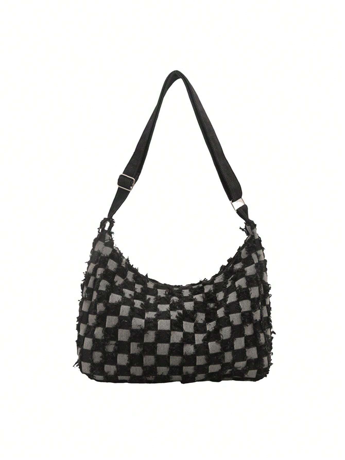 Bolso de lona de mezclilla, bolso de gran capacidad elegante para ir y venir, bolso bandolera, organizador de viaje para la decoración del hogar en otoño