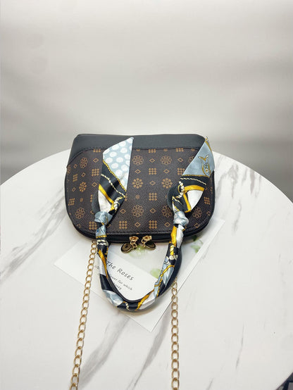 Bolso domo con diseño de pañuelo con patrón geométrico elegante