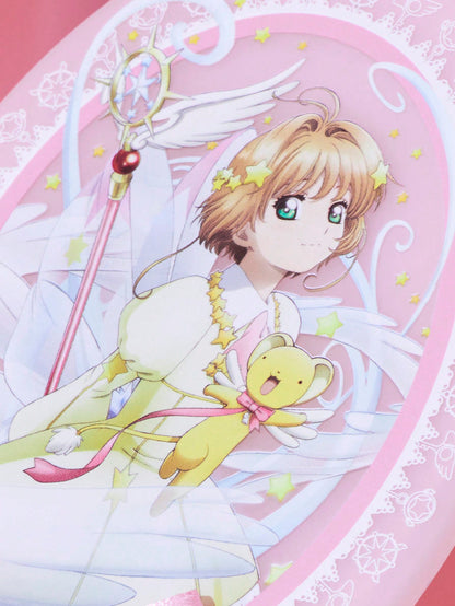 CARDCAPTOR SAKURA | SHEIN Espejo De Mano Rosa Con Decoracion De Moño Y Personaje De Anime Impreso
