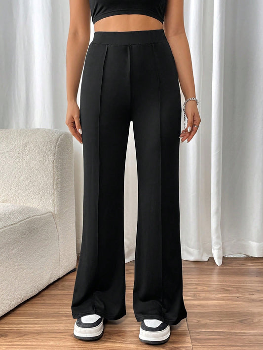 Chiquease Pantalones de mujer a juego con todo de estilo callejero extra largos y de cintura alta