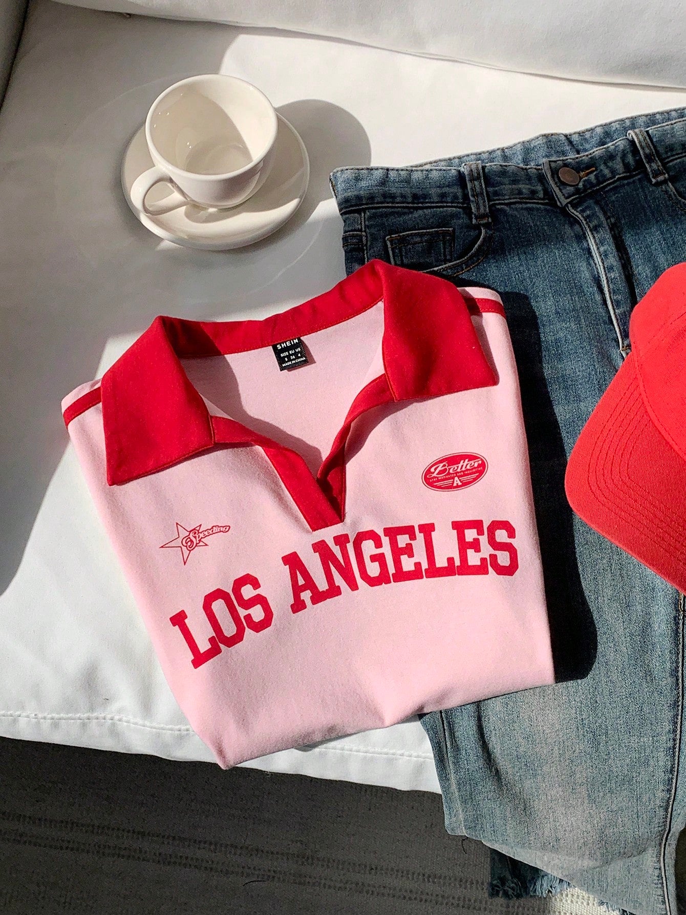 Comfortcana Camiseta ajustada con cuello polo de estilo retro y bloque de colores para mujeres