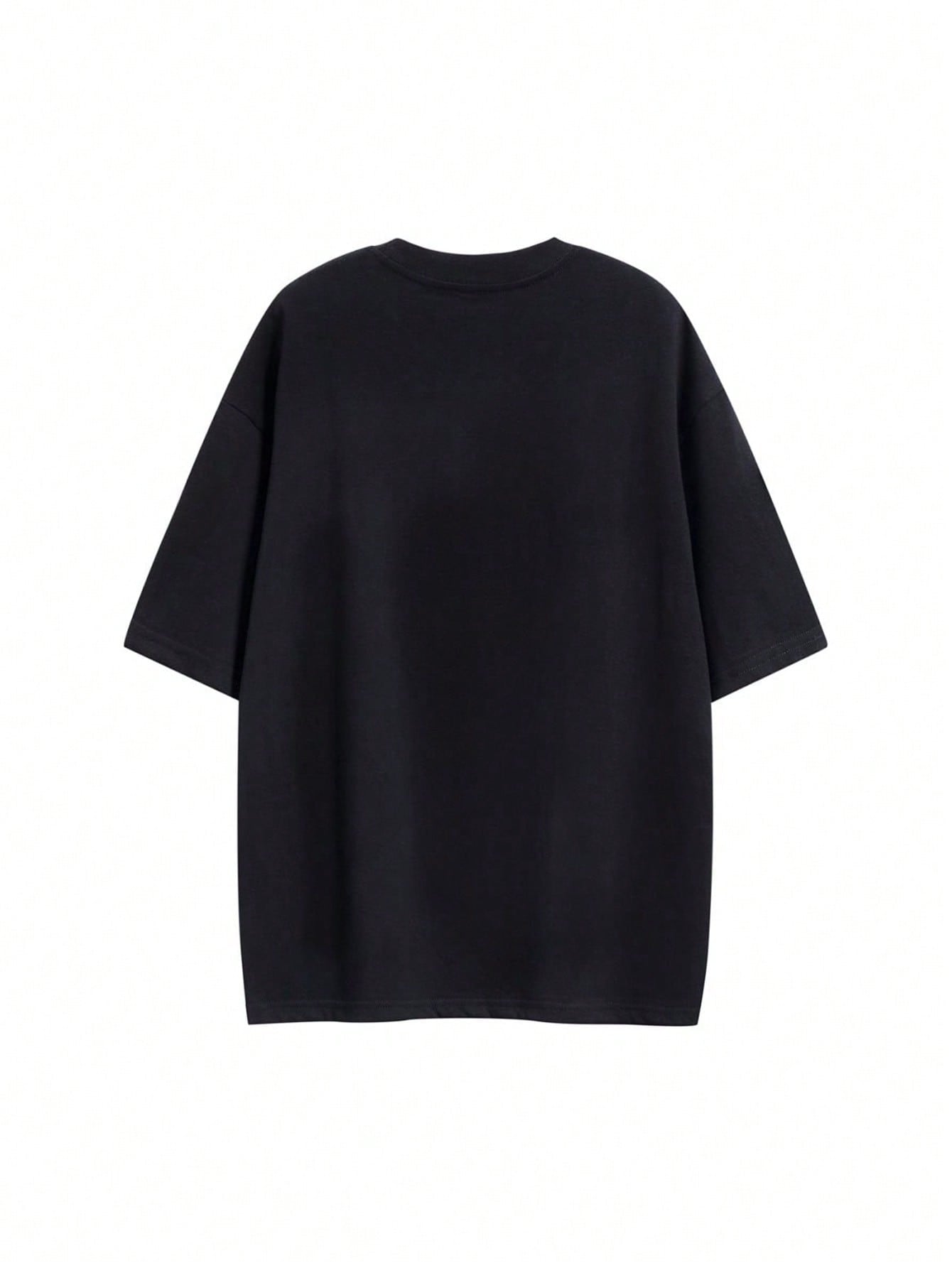 Camiseta de manga corta para pareja, camiseta a juego unisex con estampados delanteros y traseros, estilo casual de calle para ir al trabajo, adecuada para primavera, verano y otoño, regalo ideal para novio, novia, espos