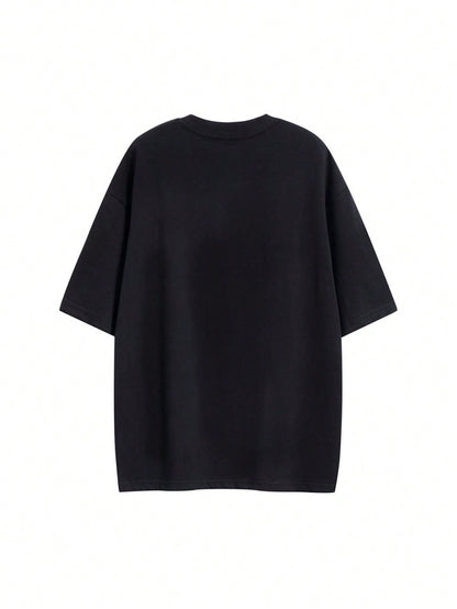 Camiseta de manga corta para pareja, camiseta a juego unisex con estampados delanteros y traseros, estilo casual de calle para ir al trabajo, adecuada para primavera, verano y otoño, regalo ideal para novio, novia, espos