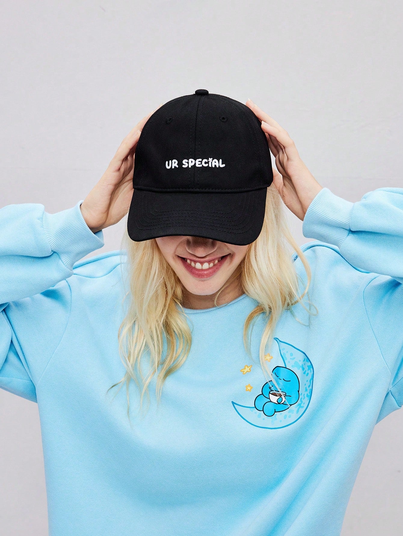 Coolman Gorra de béisbol casual con estampado de letras para mujer artista, para uso diario, vacaciones, Año Nuevo, vacaciones, primavera
