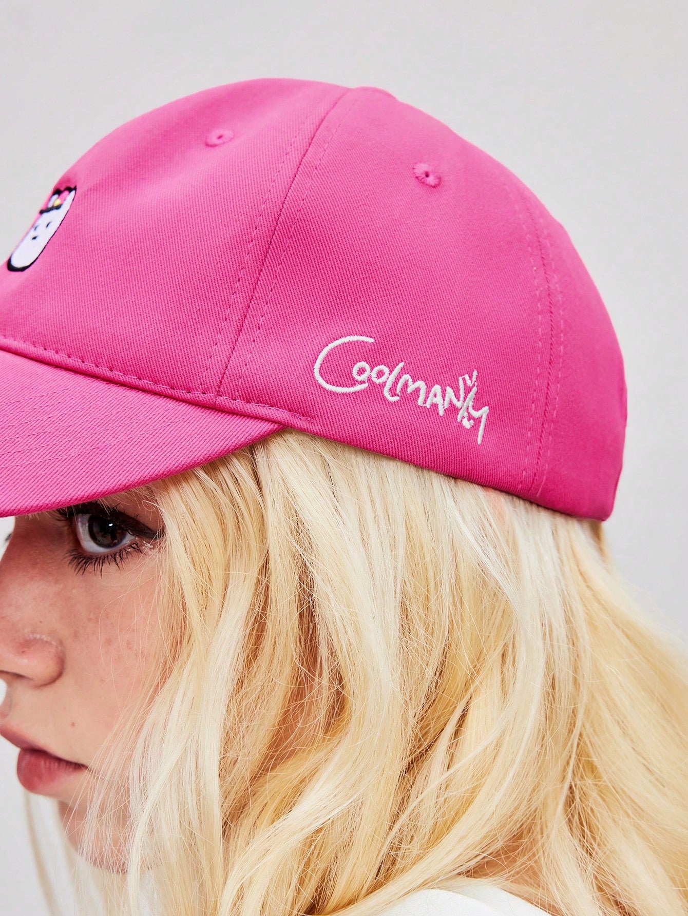 Coolman Gorra de béisbol para mujer con bordado de dibujos animados y letras, adecuada para uso diario, vacaciones, Año Nuevo, vacaciones, primavera