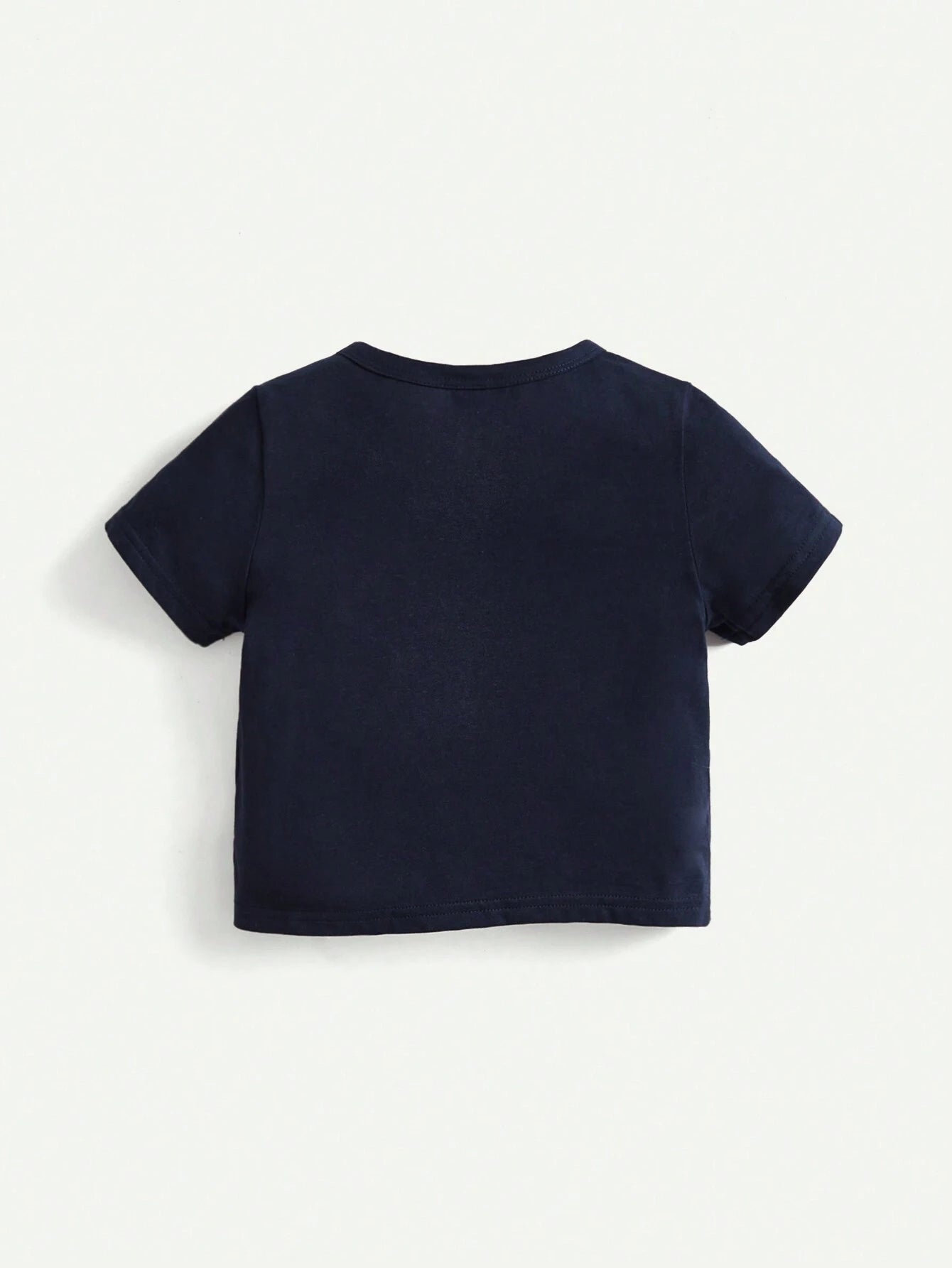 Cozy Pixies 2 Piezas Camiseta De Manga Corta Para Niños Pequeños Con Estampado De Letras, Cuello Redondo