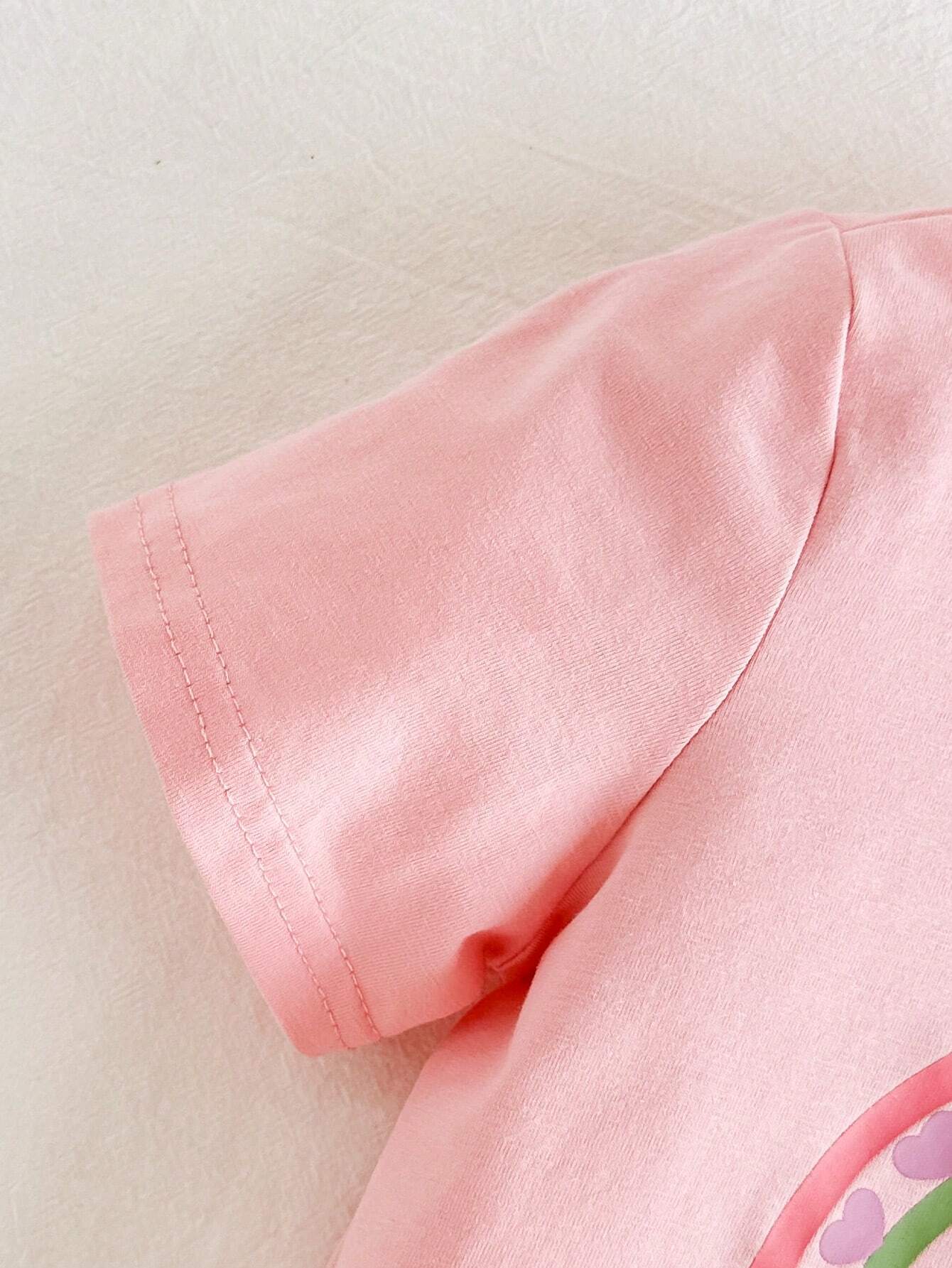 Cozy Pixies Camiseta casual de manga corta para bebé niña con estampado floral, suave, cómoda y transpirable, ideal para casa, exteriores, viajes, playa, campamentos, regalos, fotografía, etc.