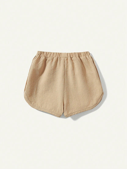 Cozy Pixies Conjunto De 2 Piezas Para Bebé Niño Con Shorts De Verano Elásticos Con Cintura Estampada Decorada