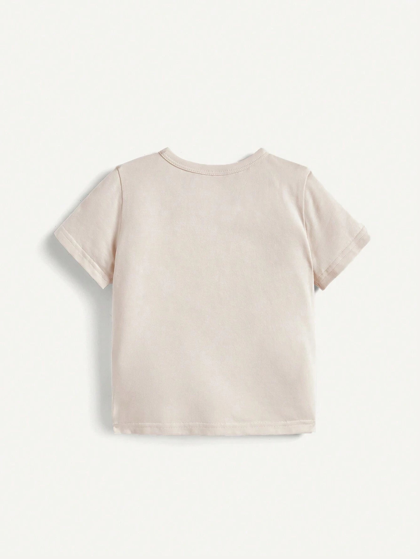 Cozy Pixies Conjunto De Blusa De Cuello Redondo Y Mangas Cortas Con Pantalón De Jogging Para Bebé Niño Y Patrón De Letra Impresa