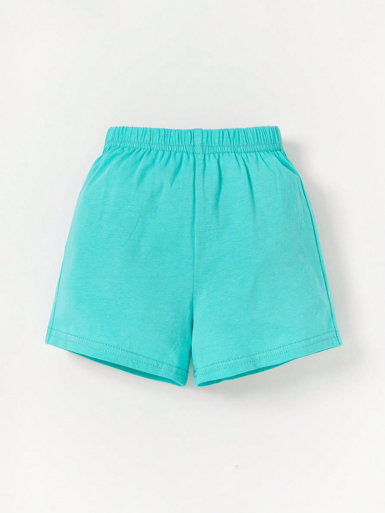 Cozy Pixies Shorts con camiseta con detalles de parches y letras estampadas a rayas para bebé niño