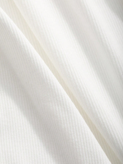 DAZY 2 piezas Chaleco de punto sleveless y mono combinados con tirantes de ajuste estrecho y sencillo, ropa casual para el hogar