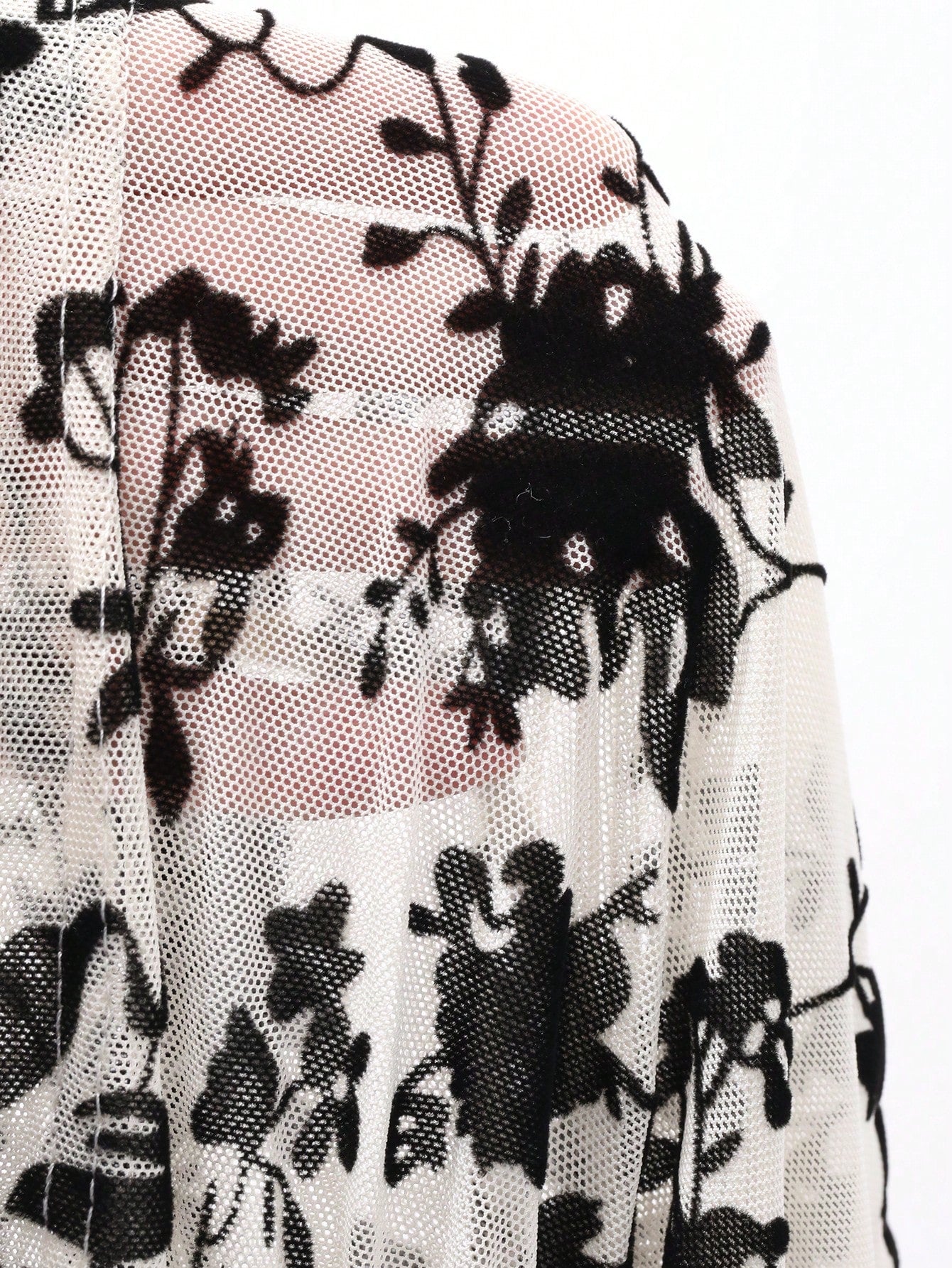 DAZY Blusa con escote cuadrado, mangas plisadas y estampado floral para mujeres