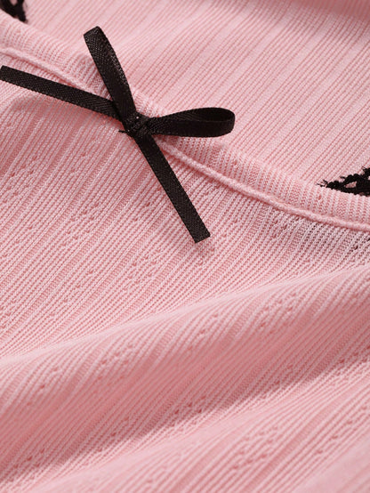 DAZY Camiseta de manga larga con cuello alto sin mangas para mujer