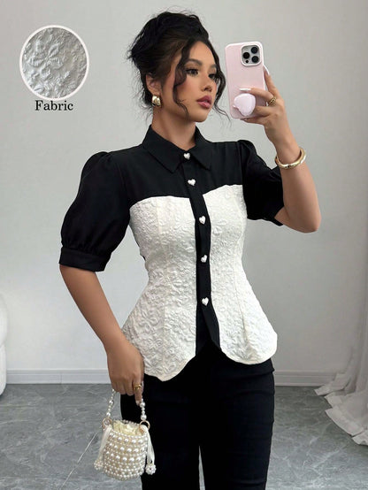 Elenzga Camisa de verano para vacaciones tejida regular para mujeres