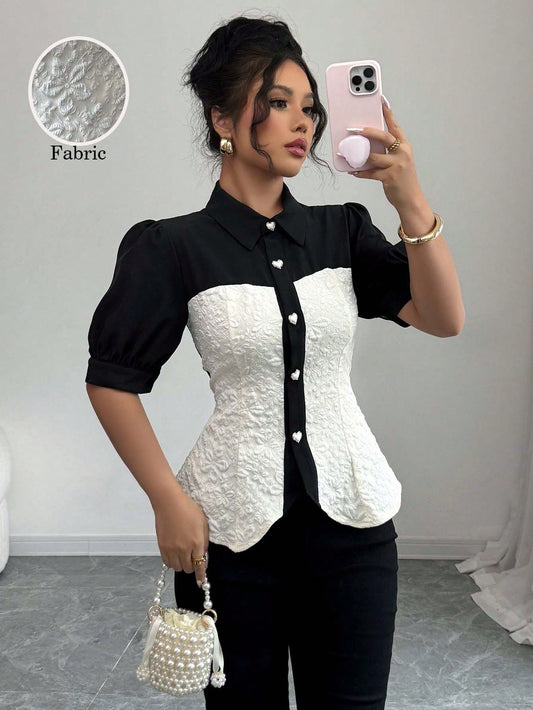 Elenzga Camisa de verano para vacaciones tejida regular para mujeres