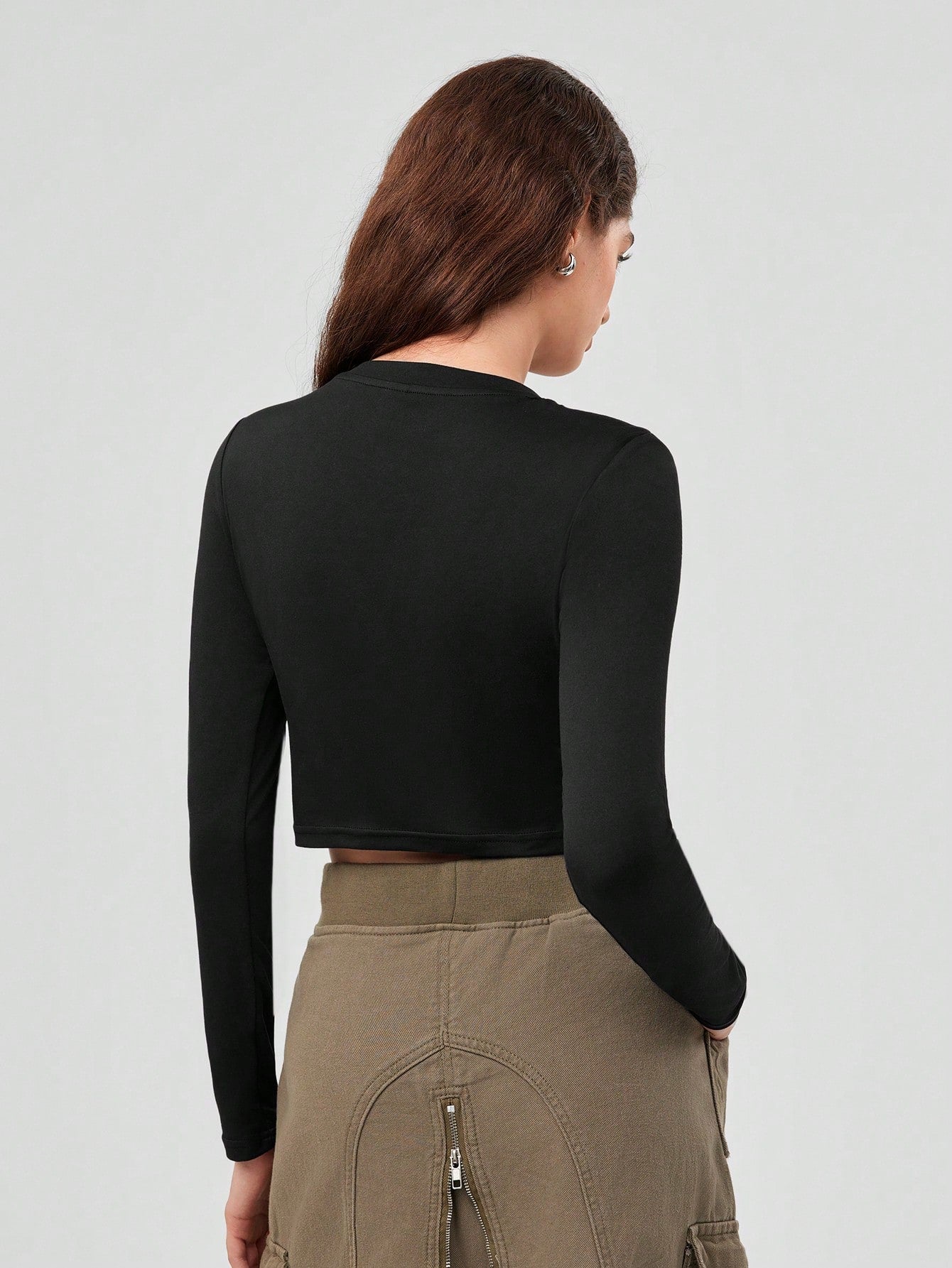 Forever 21 Top Corto Para Mujer Con Diseño De Letras Con Diamantes De Imitación