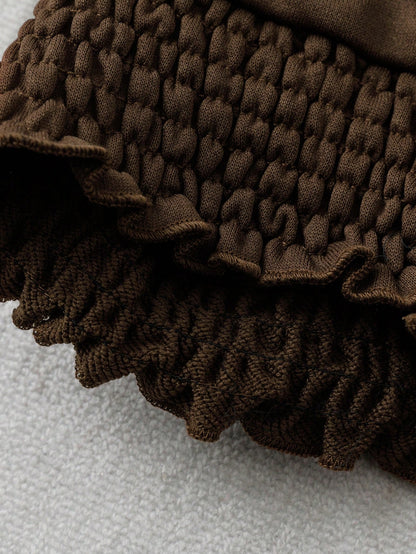 Franclia Pantalones deportivos casuales con cintura elástica con cordón, bajo con volantes y parches, de estilo holgado, para otoño/invierno