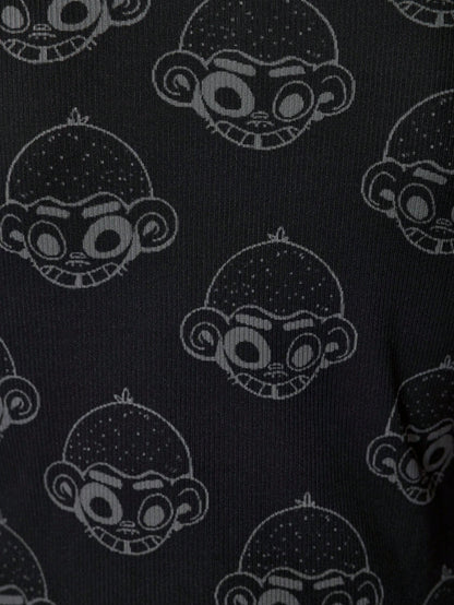 GAWX Camiseta de tirantes casual de cuello redondo para mujer de verano con diseño de mono de dibujos animados