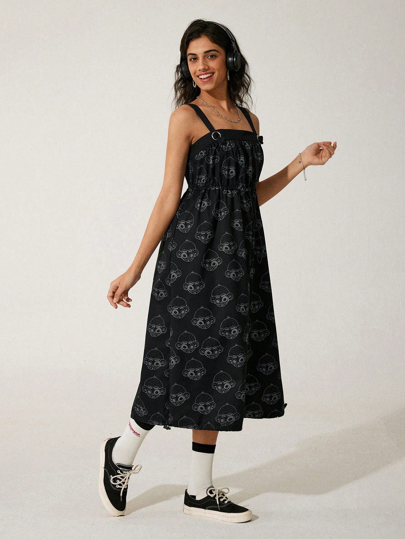 GAWX Vestido casual de estilo vacacional con estampado para mujer artista, vestido de verano