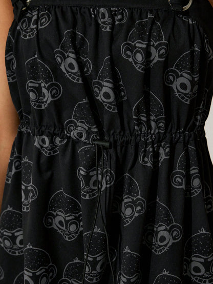 GAWX Vestido casual de estilo vacacional con estampado para mujer artista, vestido de verano