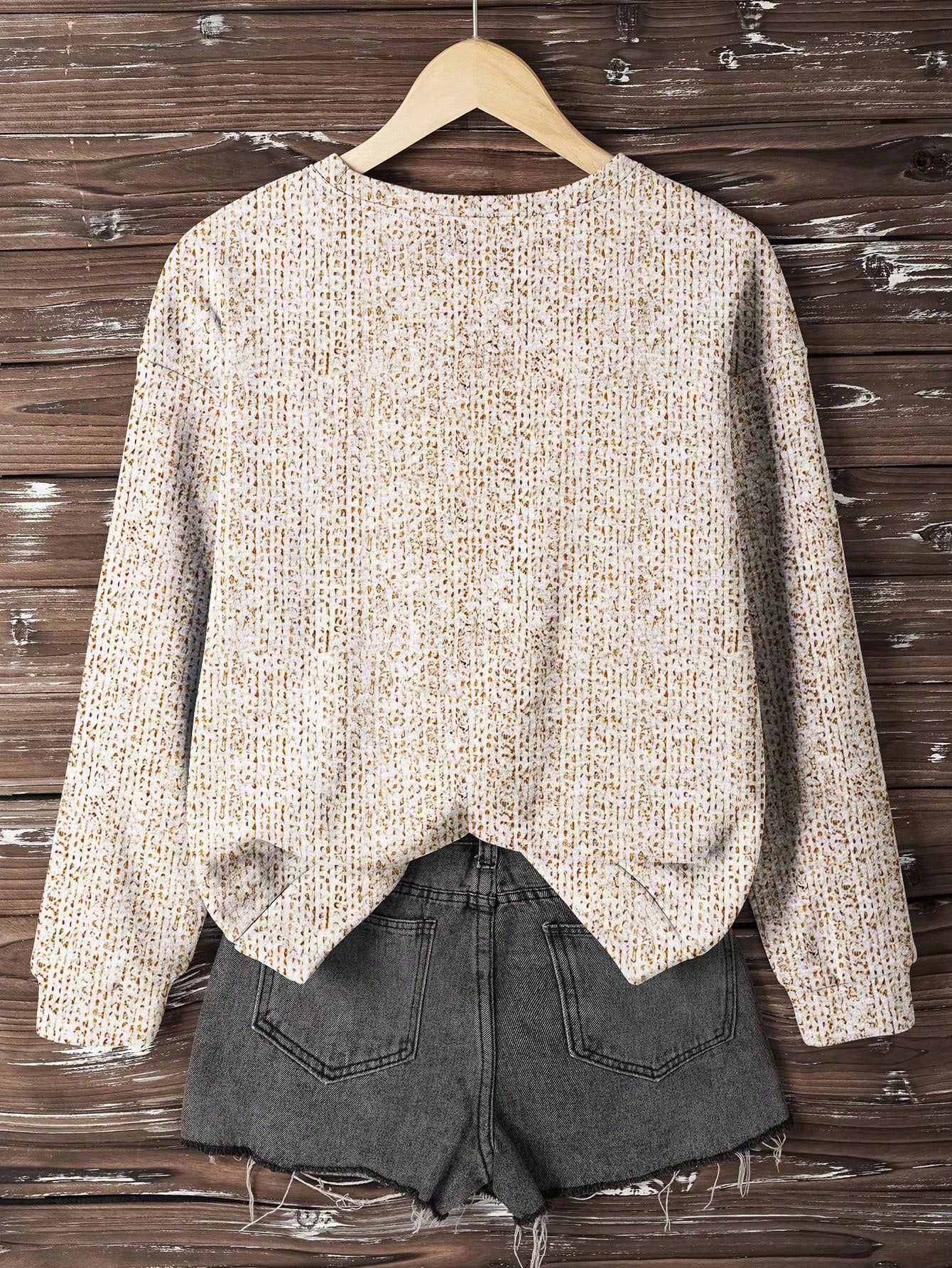 INAWLY 1 pieza Sudadera holgada informal de mujer con estampado de cachorrito, cuello redondo y hombros caídos, para primavera y otoño